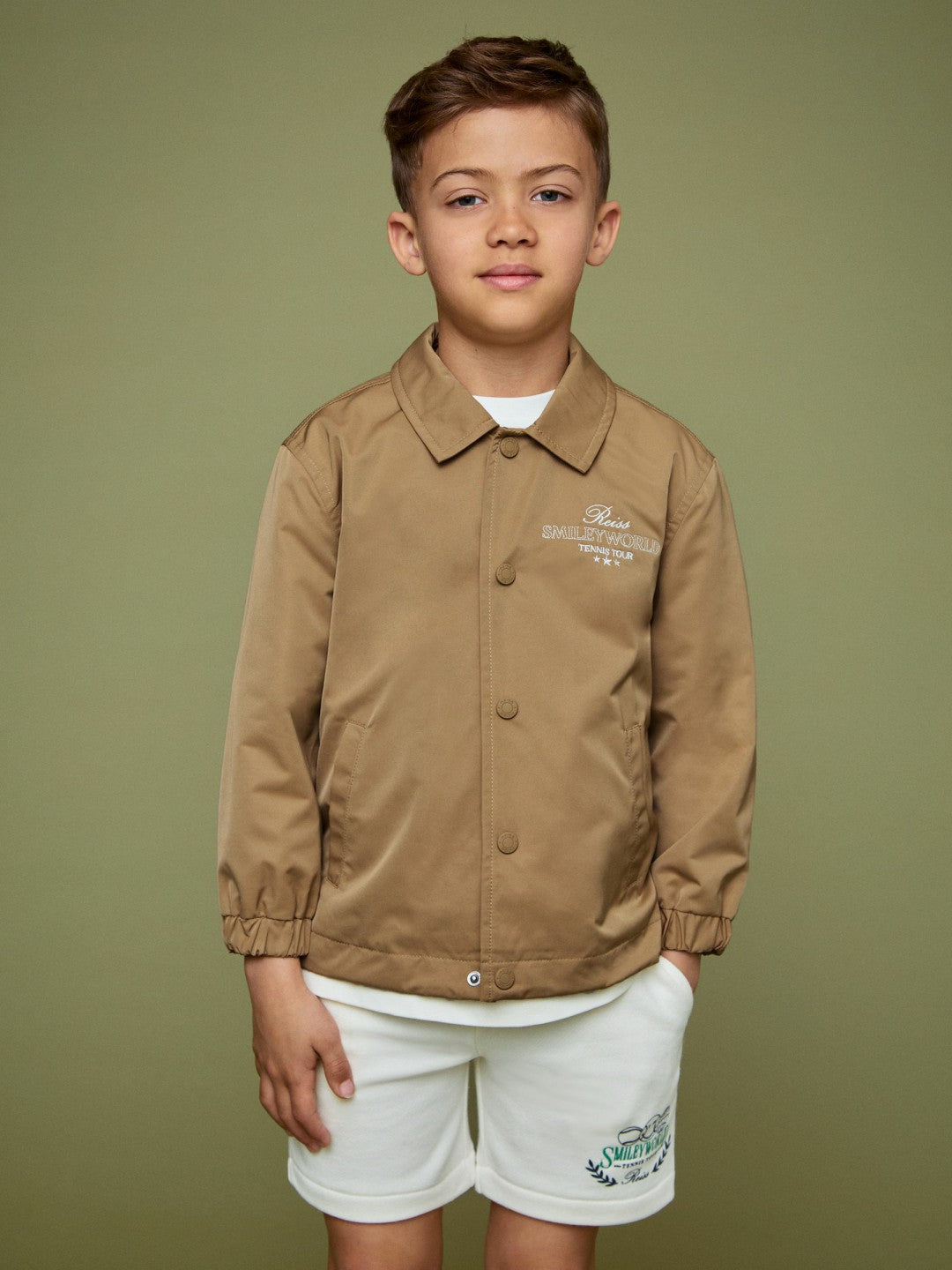 Children & Baby 9-13 yrs SmileyWorld Harrington Jacket in Stone