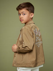 Children & Baby 13-14 yrs SmileyWorld Harrington Jacket in Stone