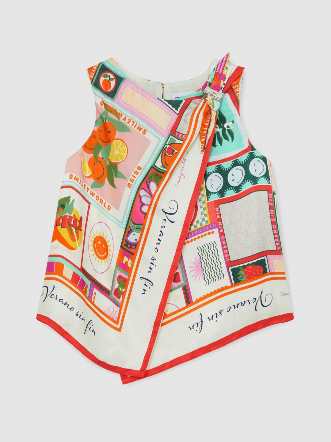 Children & Baby 13-14 yrs SmileyWorld Motif Print Top in Multi