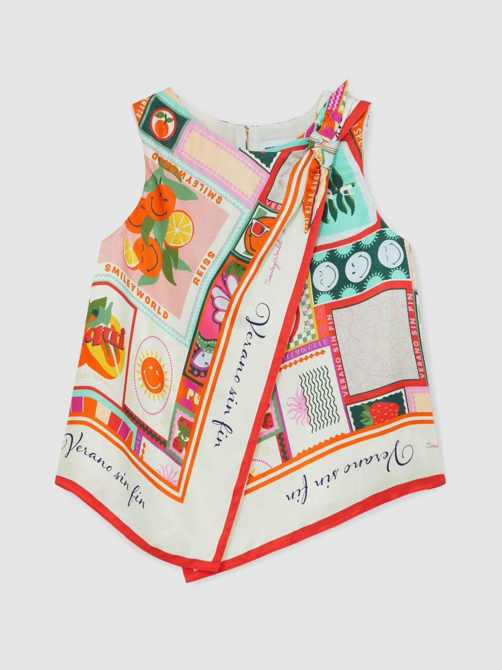 Children & Baby 4-9 yrs SmileyWorld Motif Print Top in Multi