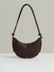 Women Leather Rope Strap Shoulder Bag in Oxblood