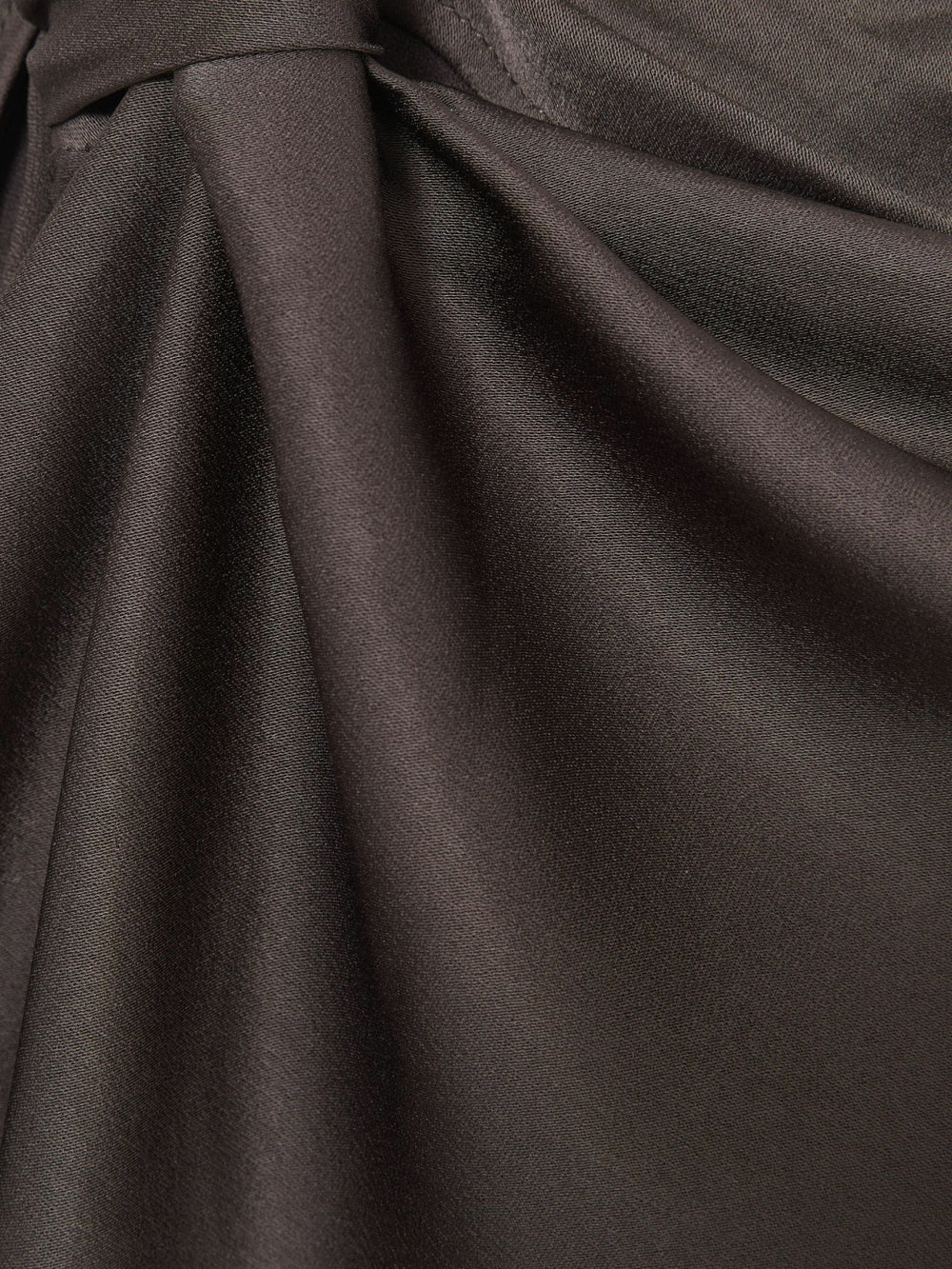 Women Satin Asymmetric Draped Midi Dress in Mauve