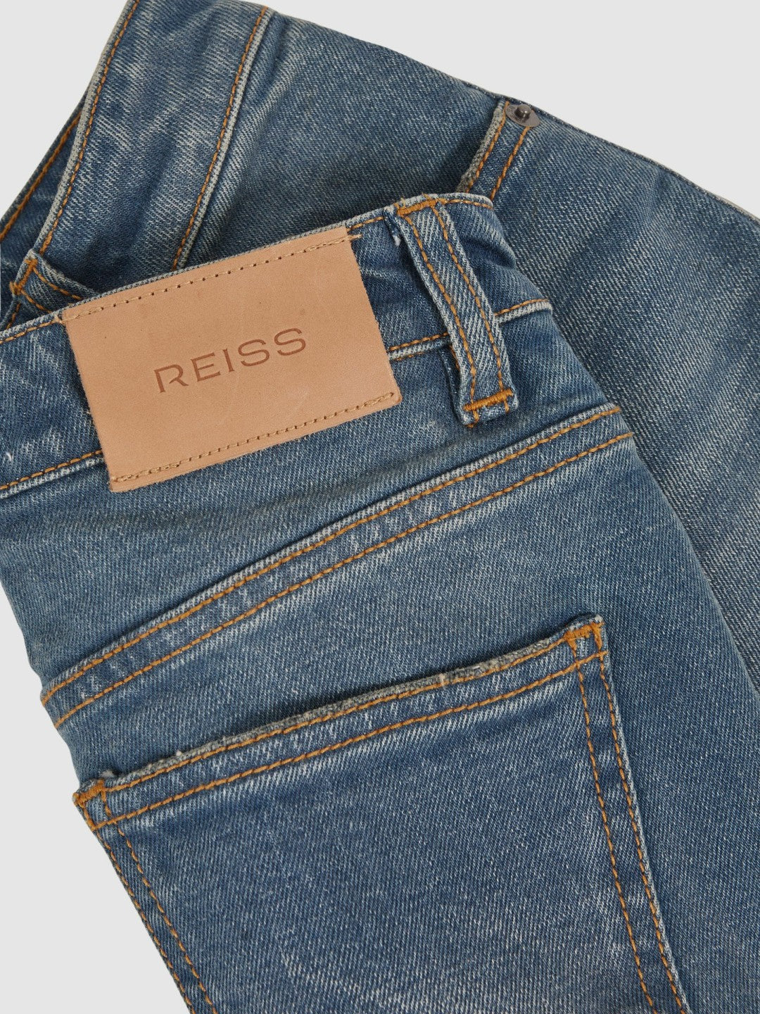 Children & Baby 9-13 yrs Straight-Leg Turn-Up Jeans in Blue
