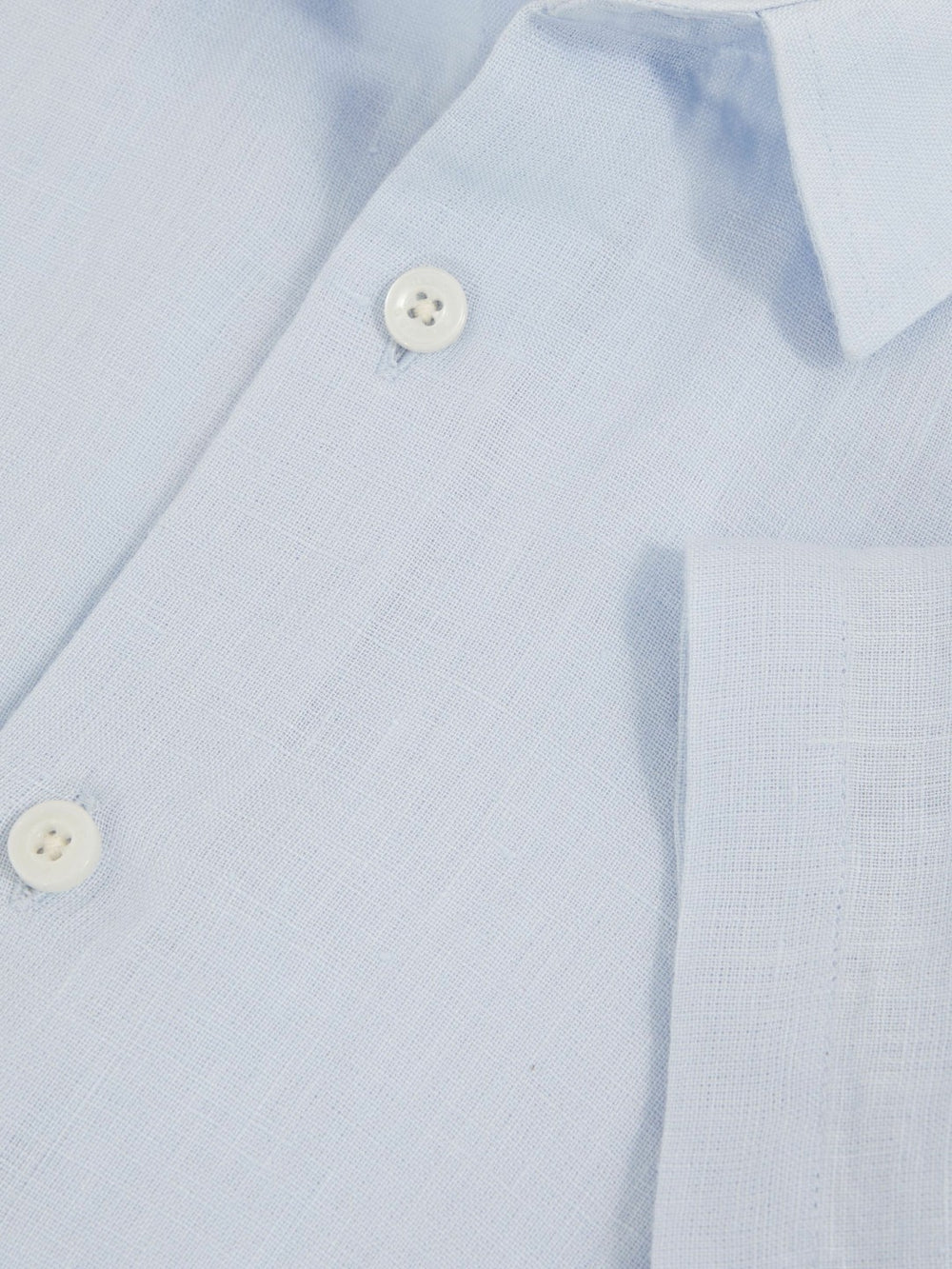 Children & Baby 9-13 yrs Short Sleeve Linen Shirt in Pale Blue
