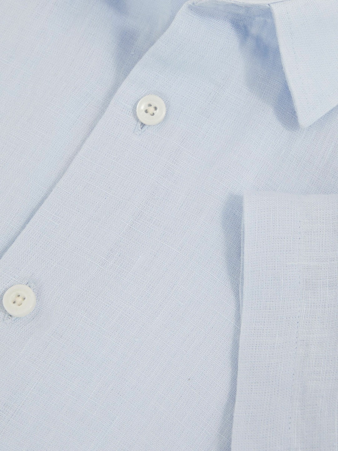 Children & Baby 3-9 yrs Short Sleeve Linen Shirt in Pale Blue