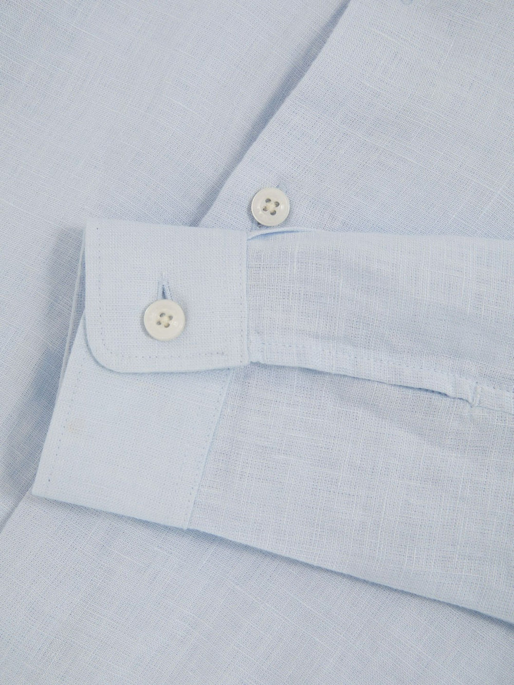 Children & Baby 13-14 yrs Linen Cutaway Collar Shirt in Pale Blue
