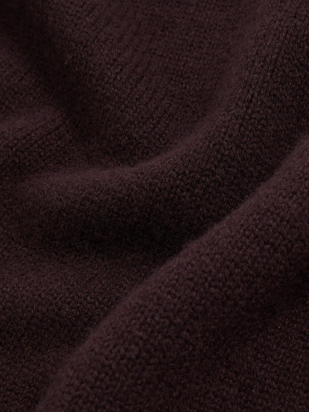 Women Wool-Cashmere Crew-Neck Jumper in Plum