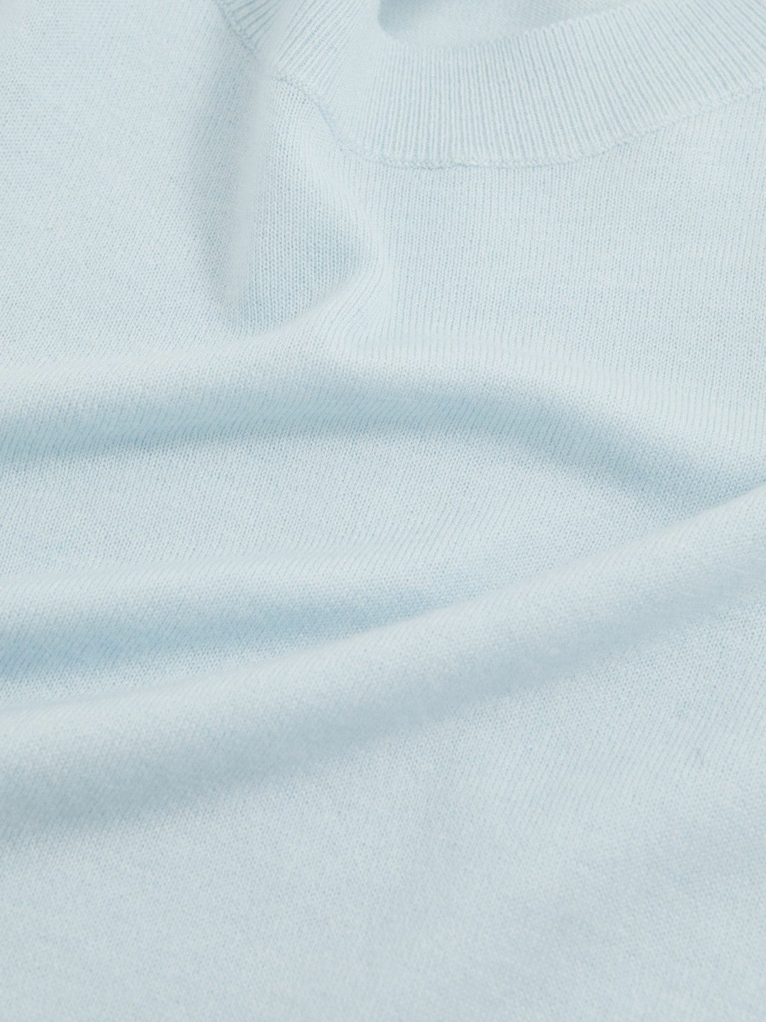 Women Merino Wool Crew-Neck Jumper in Blue