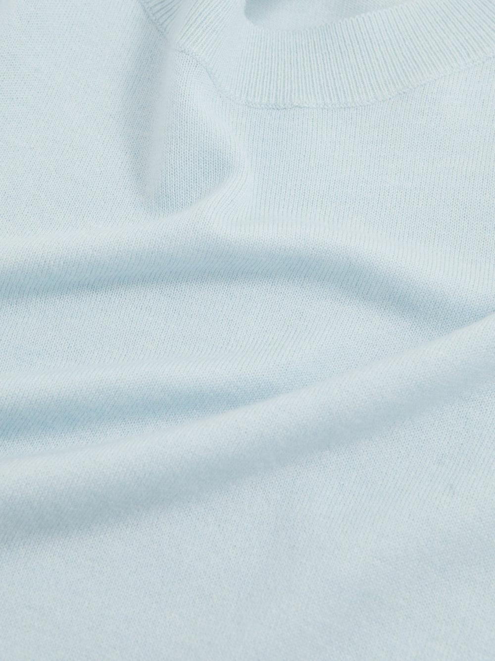 Women Merino Wool Crew-Neck Jumper in Blue