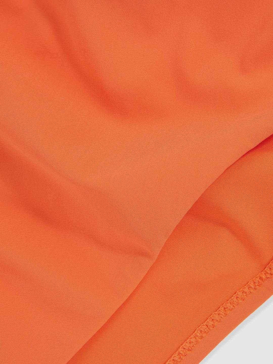 Women High Cut Bikini Bottoms in Coral Orange