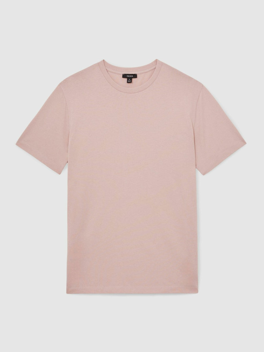 Men Cotton Crew Neck T-Shirt in Soft Pink