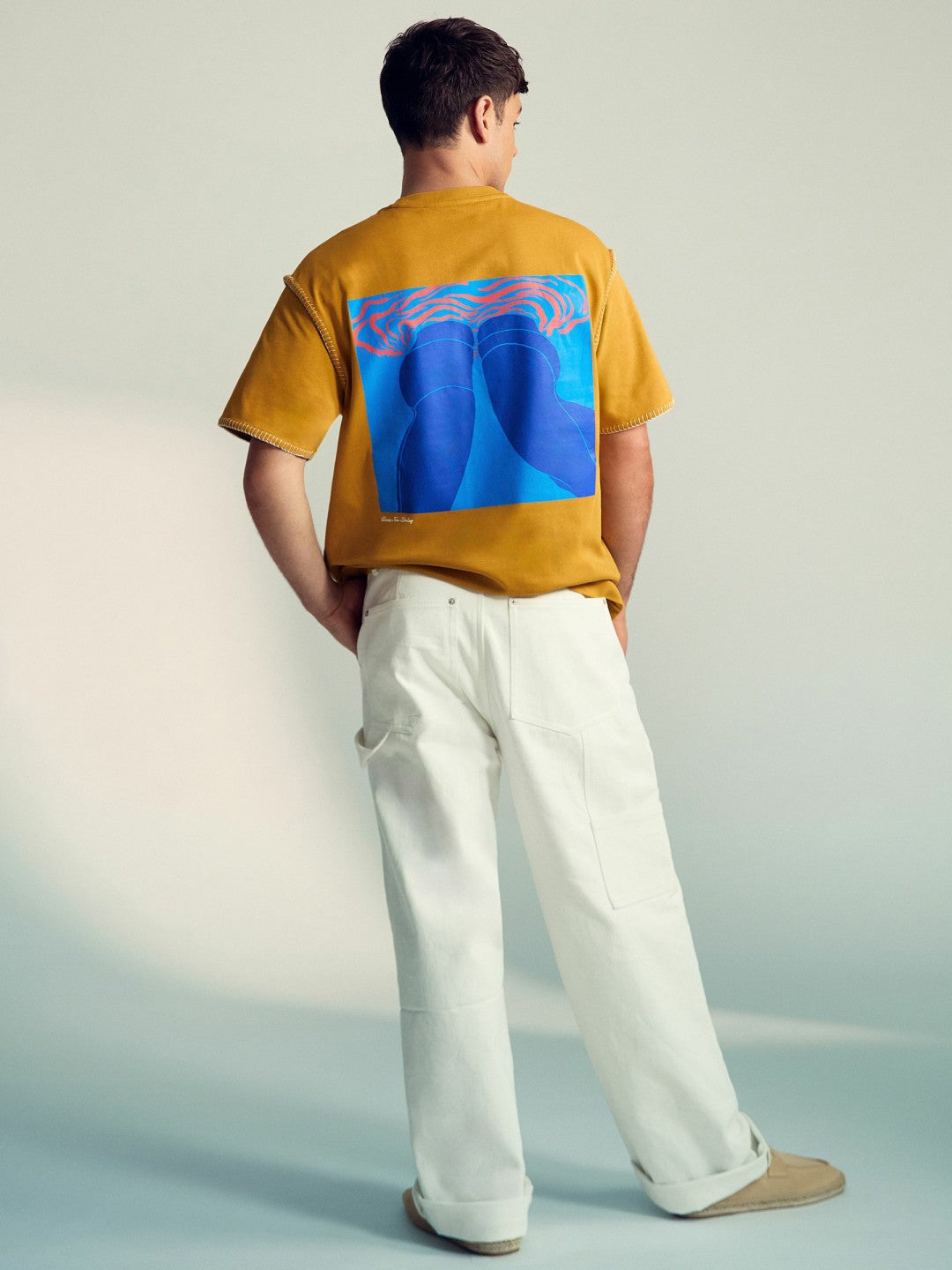 Men | Tom Daley Graphic-Print T-Shirt in Yellow