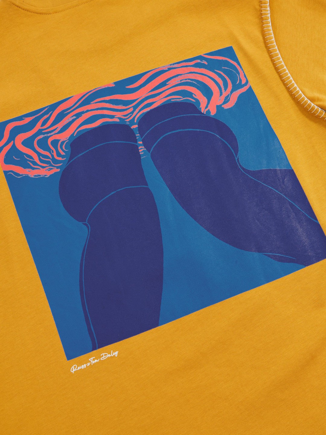 Men | Tom Daley Graphic-Print T-Shirt in Yellow