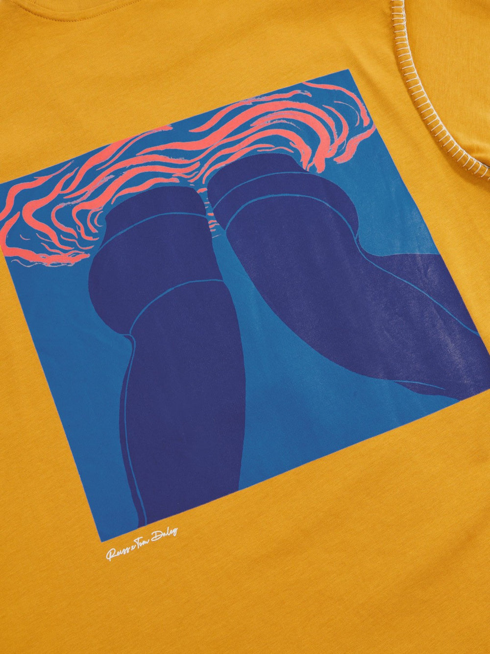 Men | Tom Daley Graphic-Print T-Shirt in Yellow