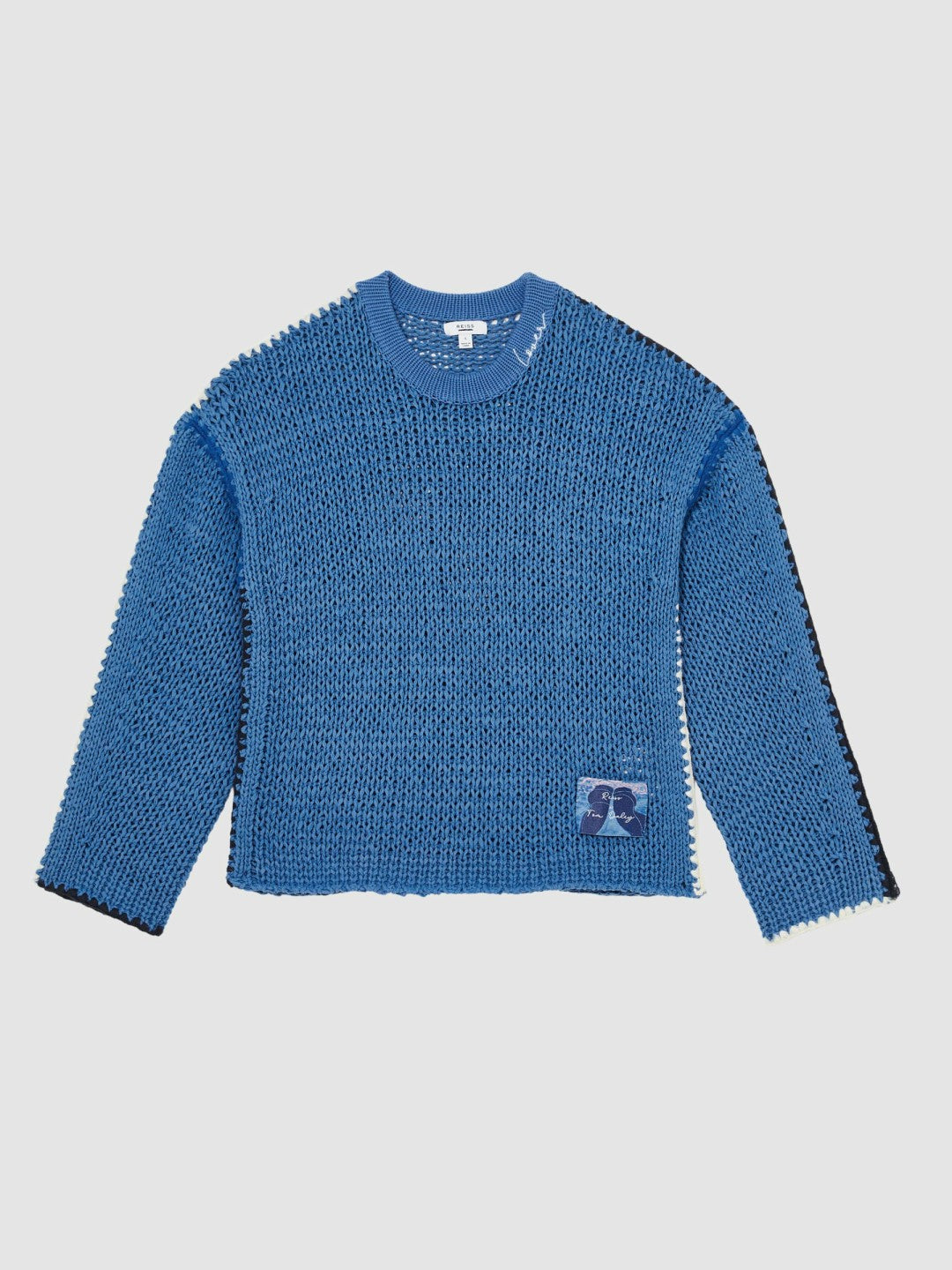 Men | Tom Daley Chunky Knit Jumper in Soft Blue