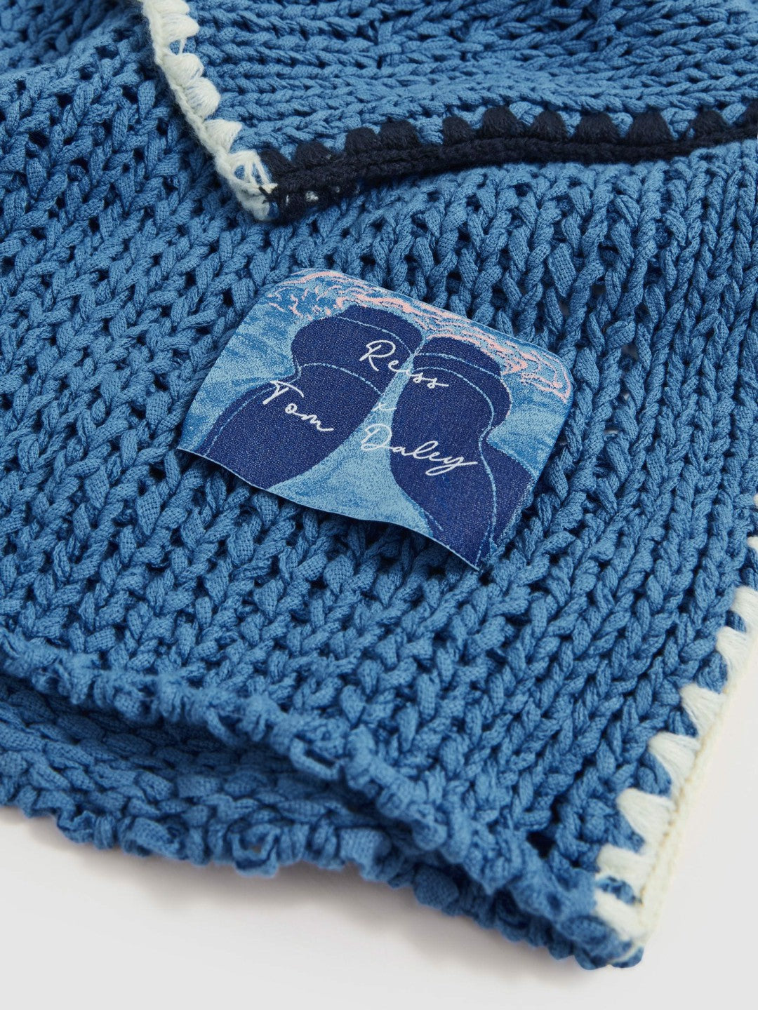 Men | Tom Daley Chunky Knit Jumper in Soft Blue