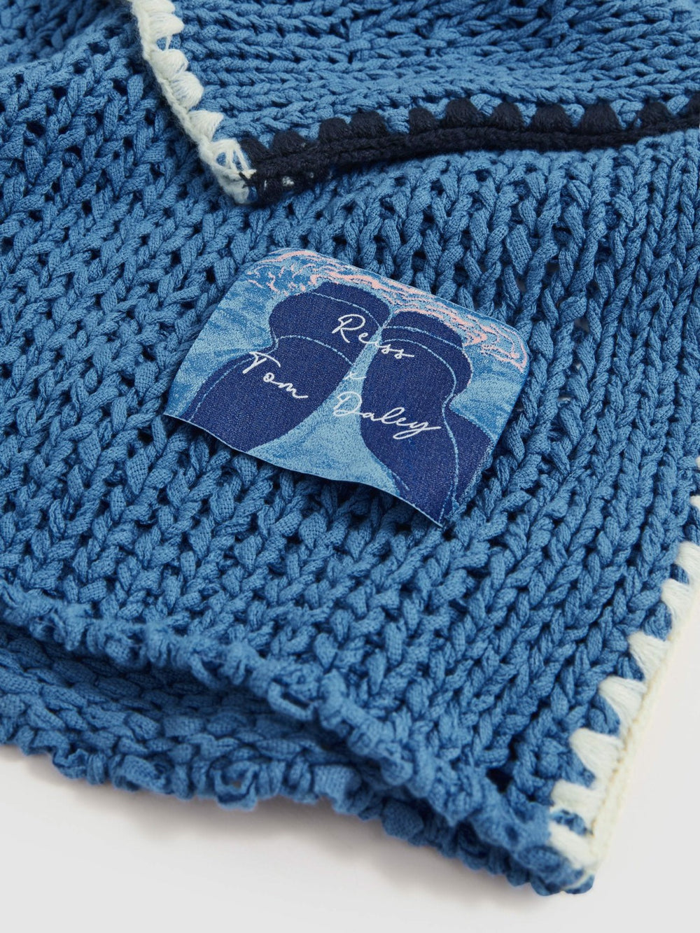 Men | Tom Daley Chunky Knit Jumper in Soft Blue