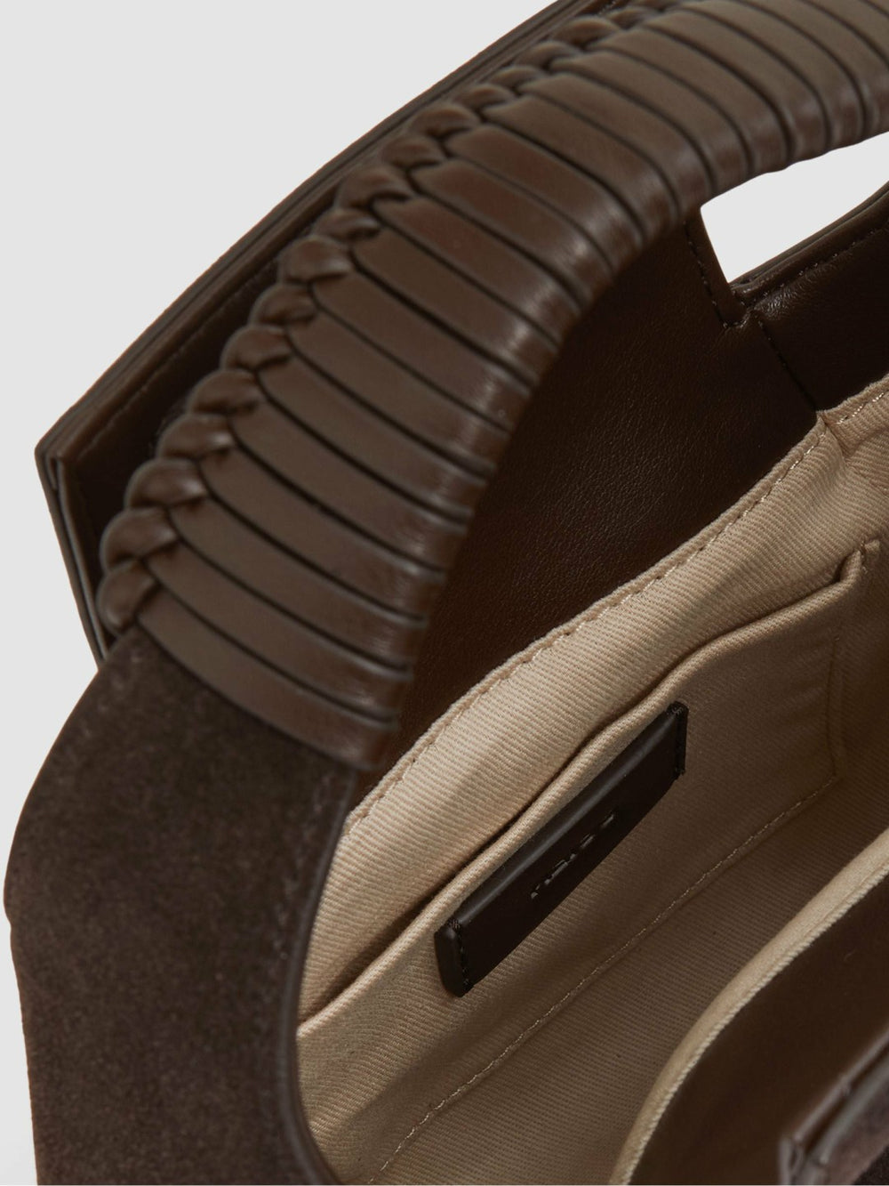 Women Suede Shoulder Bag in Chocolate