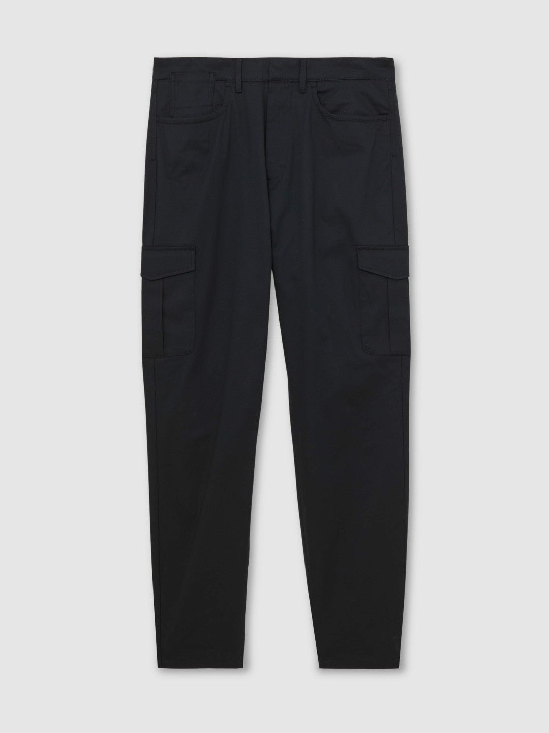 Men Cotton-Lyocell Cargo Trousers in Navy