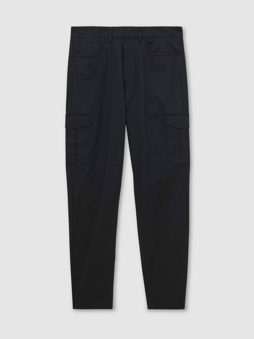 Men Cotton-Lyocell Cargo Trousers in Navy