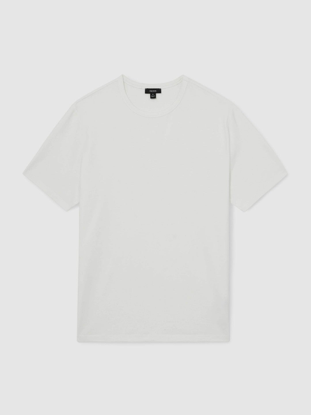 Men Stretch-Cotton Crew-Neck T-Shirt in White
