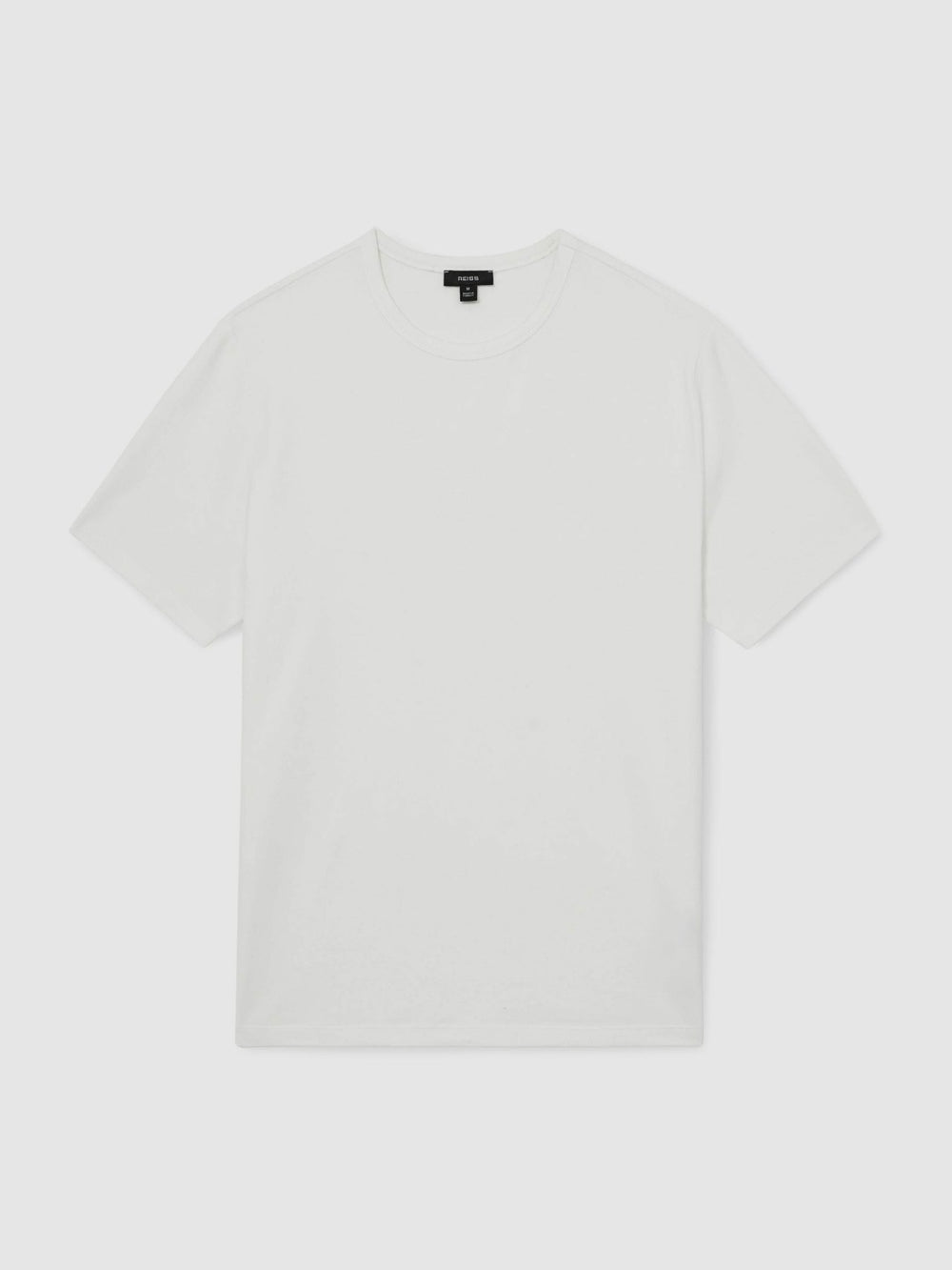 Men Stretch-Cotton Crew-Neck T-Shirt in White