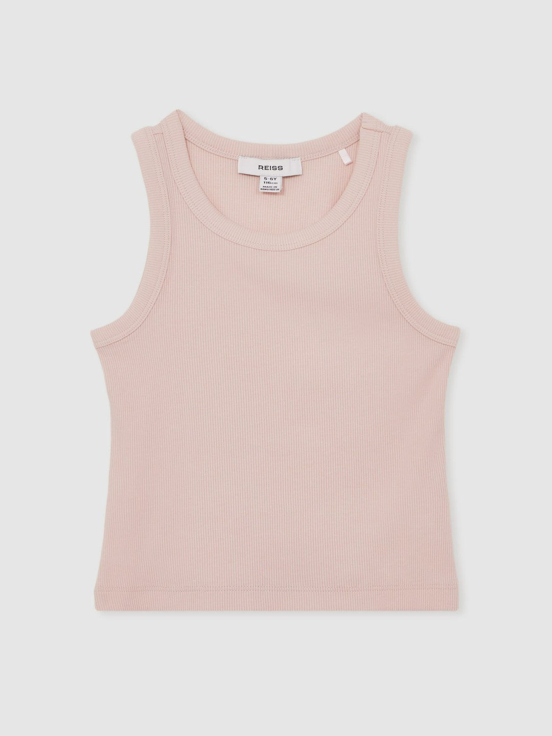 Children & Baby 9-13 yrs Stretch-Cotton Ribbed Vest in Pink