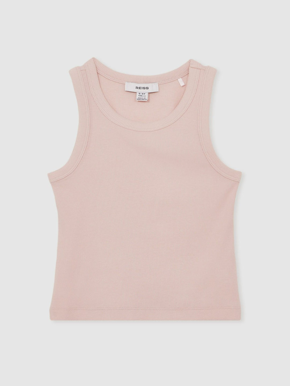 Children & Baby 9-13 yrs Stretch-Cotton Ribbed Vest in Pink