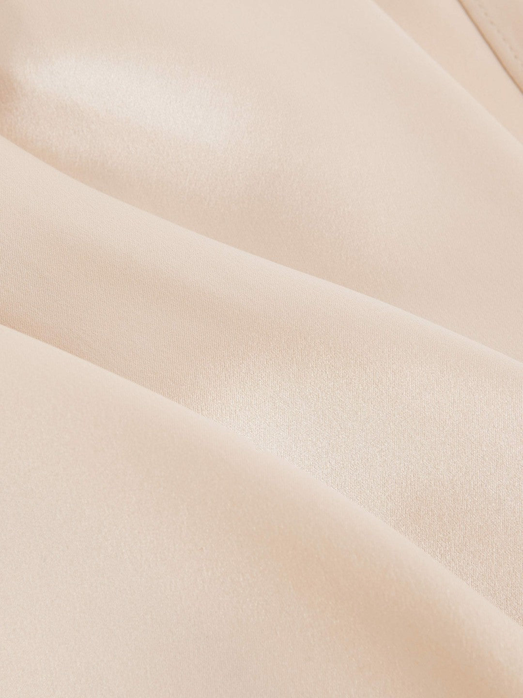 Women Silk Draped Sleeveless Top in Champagne Neutral