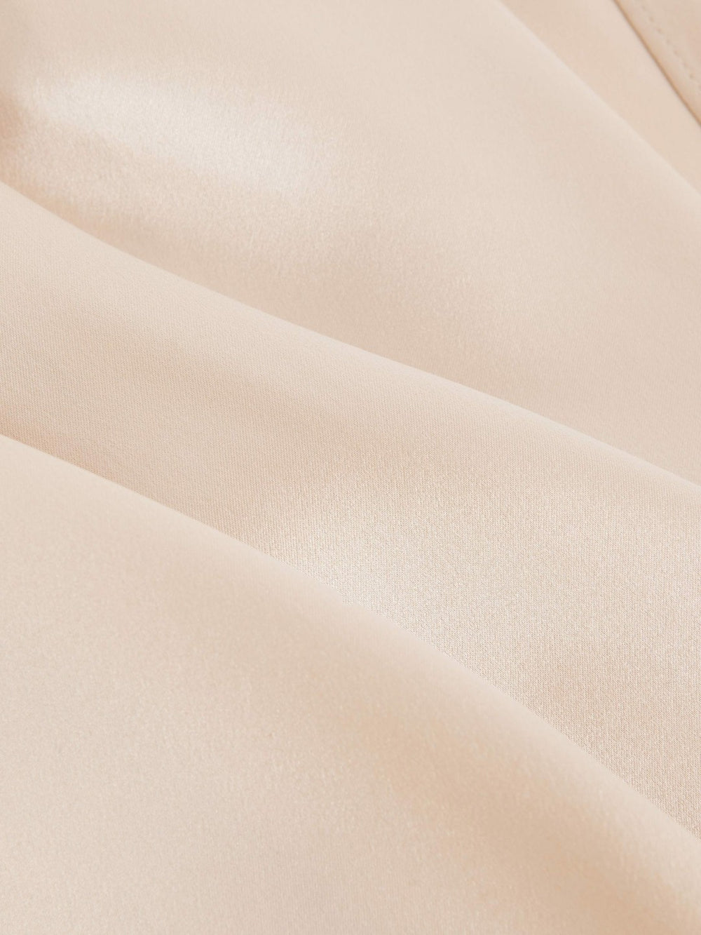 Women Silk Draped Sleeveless Top in Champagne Neutral