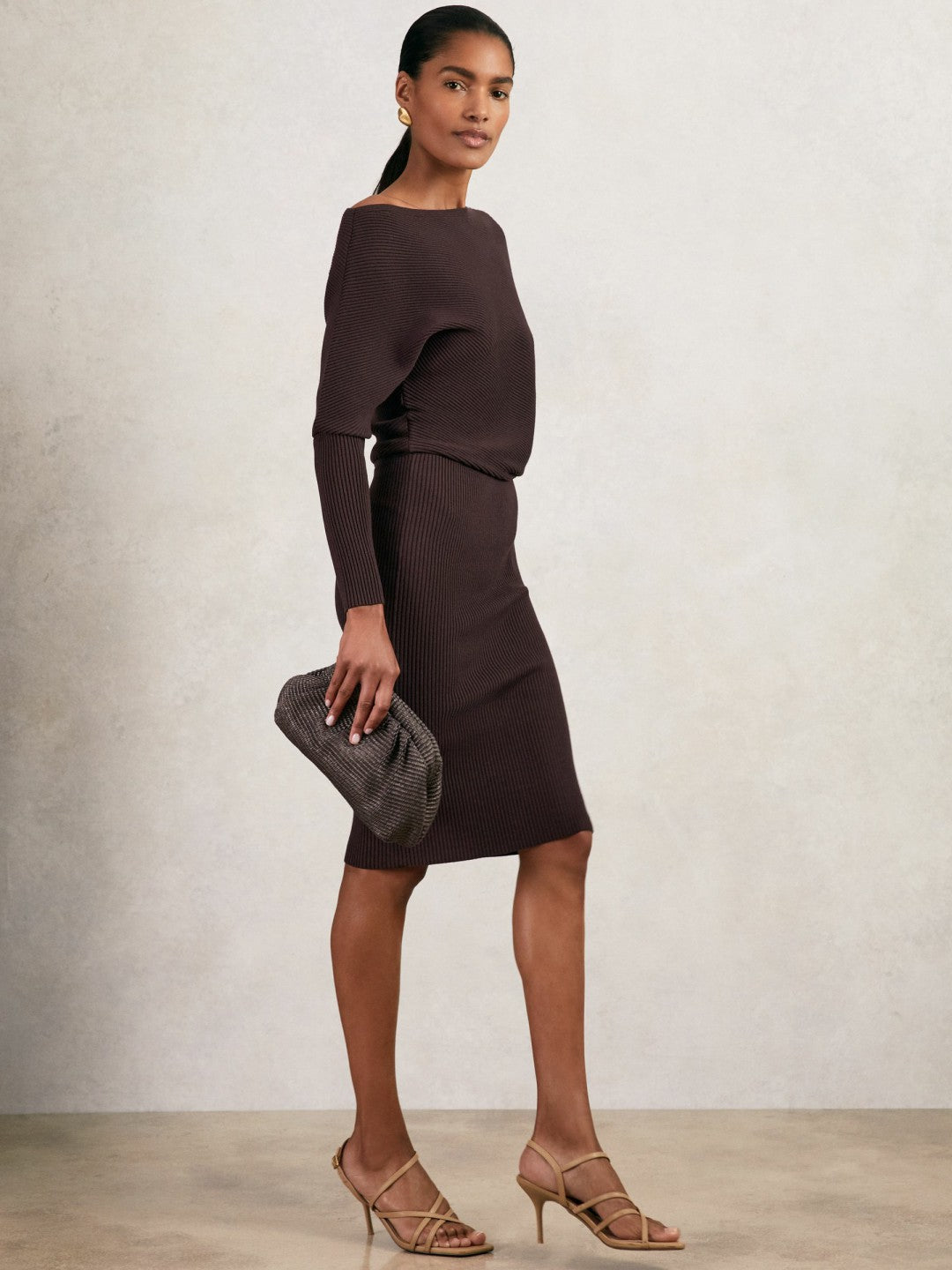 Women Dress in Plum Purple