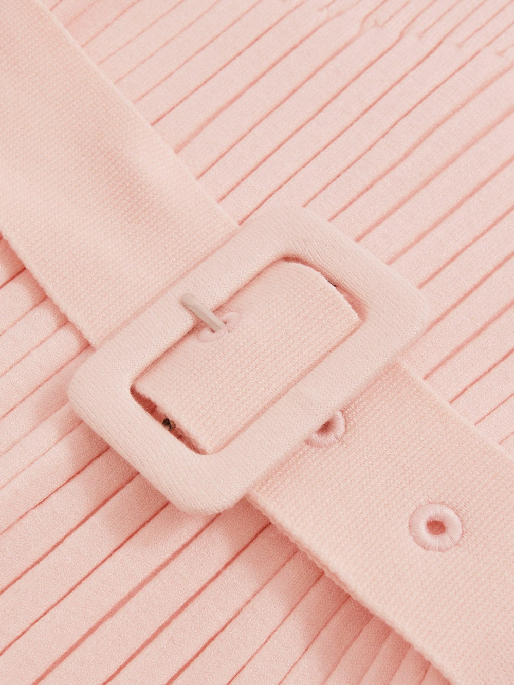 Children & Baby 13-14 yrs Rib-Knit Roll-Neck Belted Dress in Pink