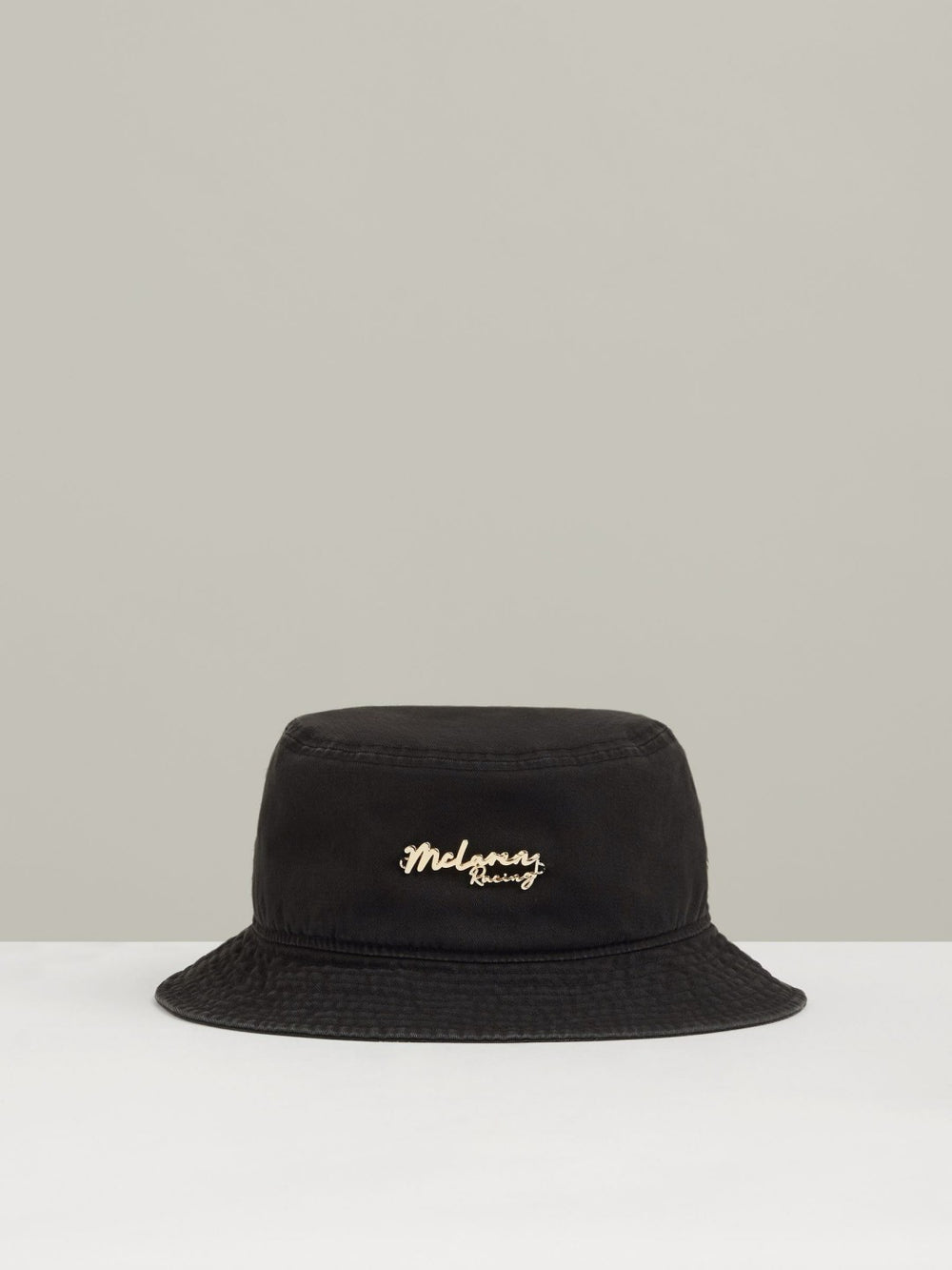 Men Unisex Fit McLaren Racing Cotton Bucket Hat in Black