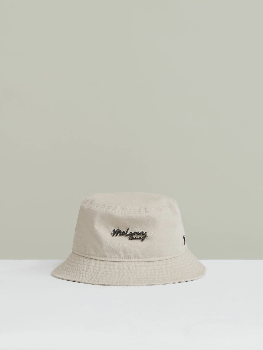 Men Unisex Fit McLaren Racing Cotton Bucket Hat in Stone