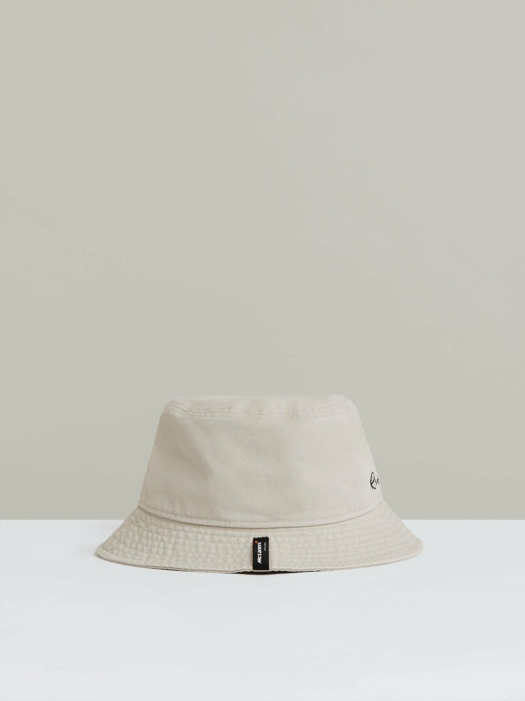 Men Unisex Fit McLaren Racing Cotton Bucket Hat in Stone