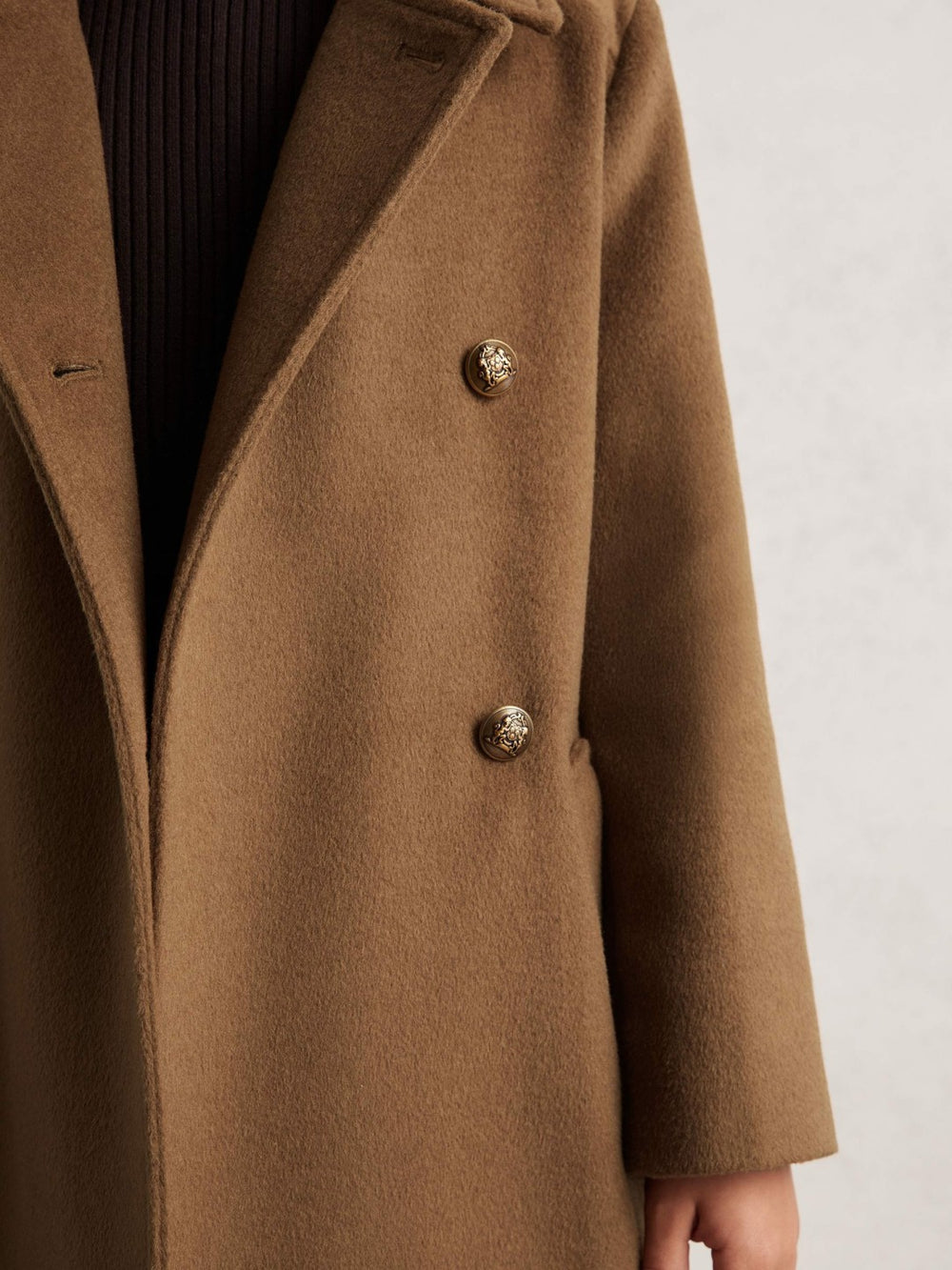 Children & Baby 3-9 yrs Wool-Blend Double-Breasted Coat in Camel