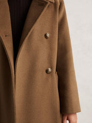 Children & Baby 3-9 yrs Wool-Blend Double-Breasted Coat in Camel