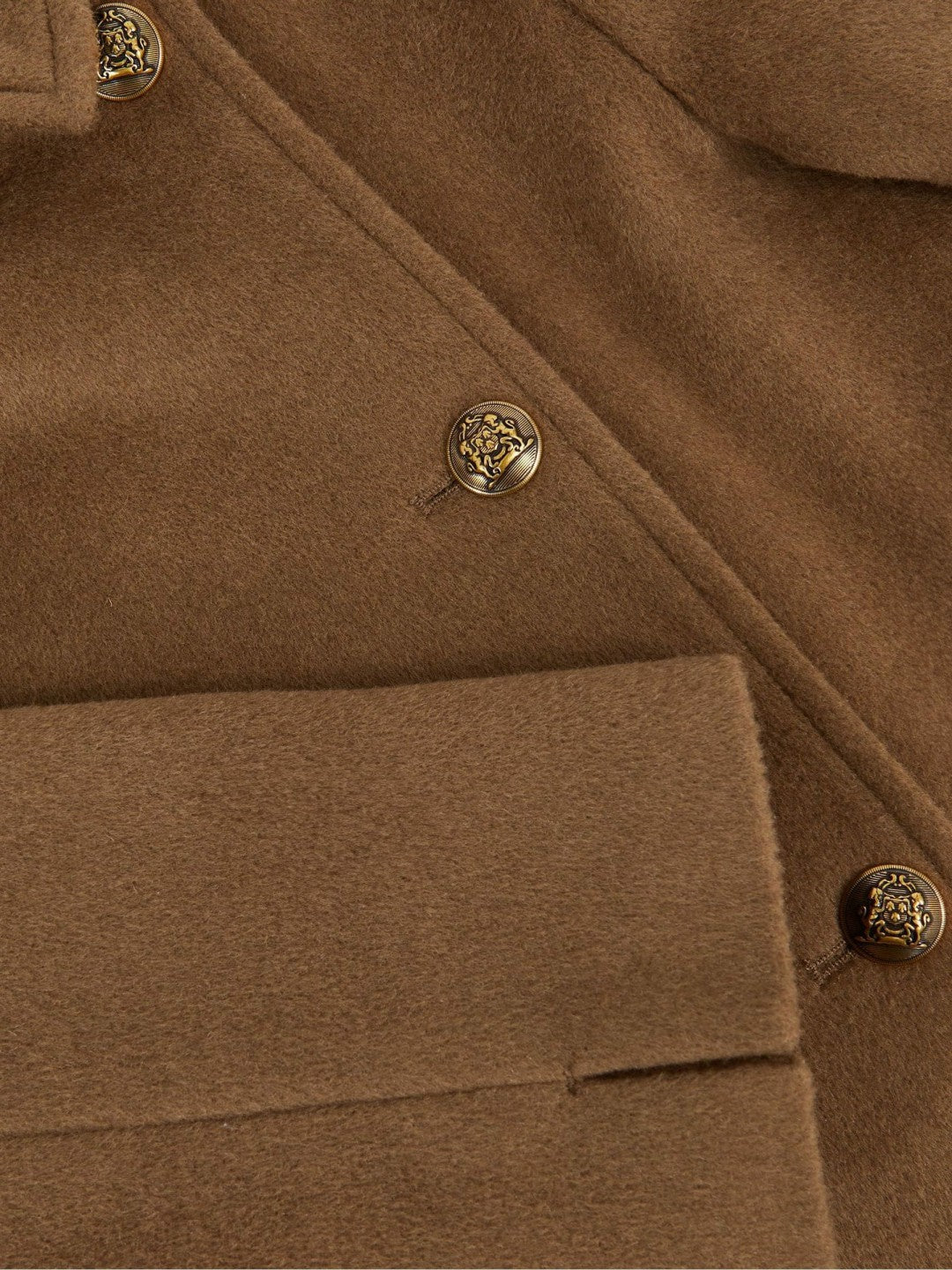 Children & Baby 3-9 yrs Wool-Blend Double-Breasted Coat in Camel