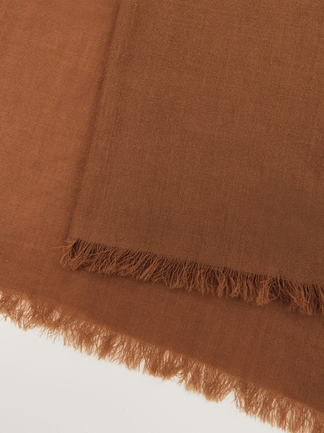 Women Wool-Cashmere Lightweight Scarf in Camel