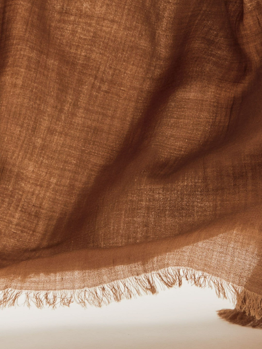 Women Wool-Cashmere Lightweight Scarf in Camel