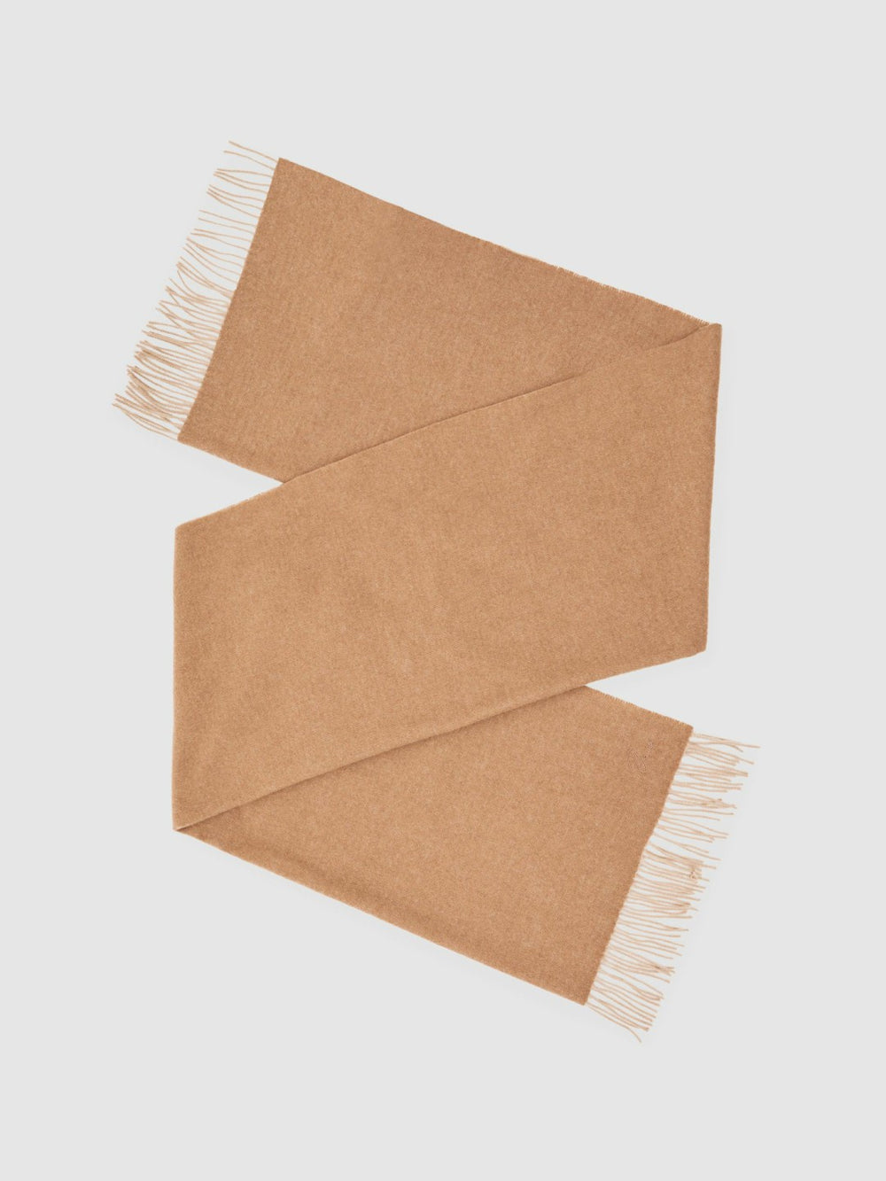 Women Wool-Cashmere Scarf in Taupe
