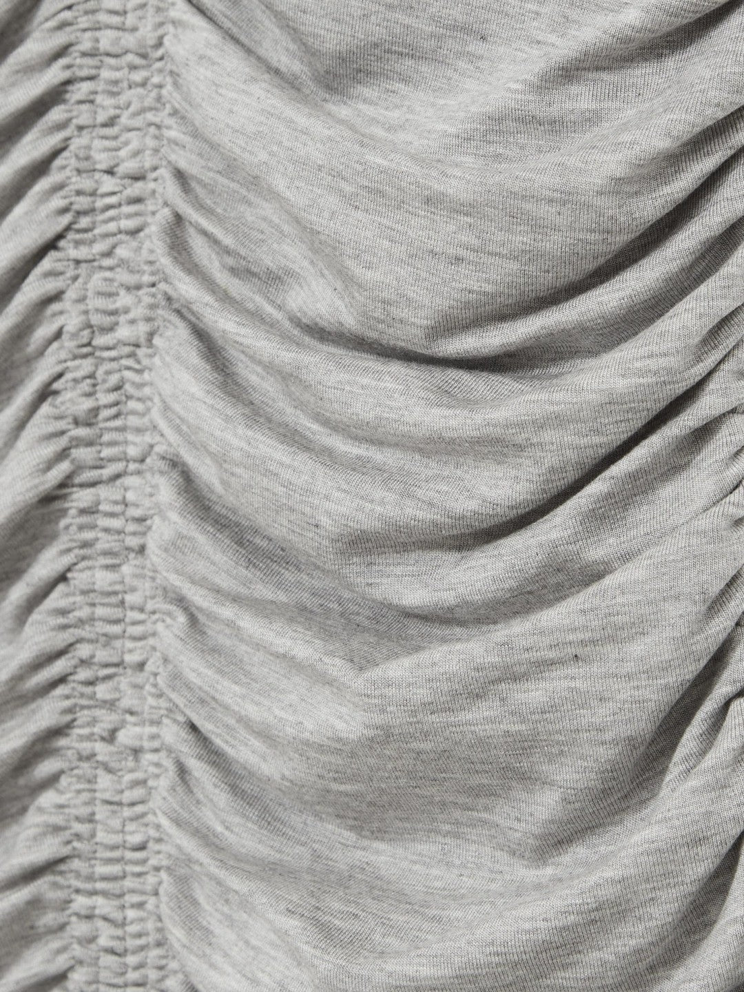 Women Stretch Lyocell Jersey Ruched Vest in Silver Grey