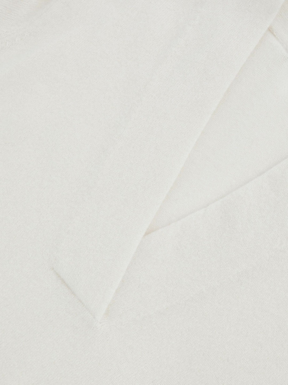 Women Cashmere V-Neck Jumper in Cream