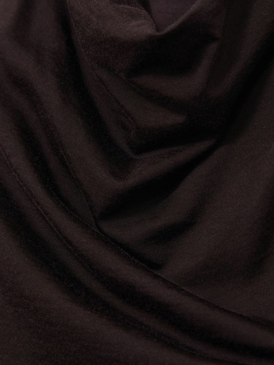 Women Cotton-Blend Cowl-Neck Sleeveless Top in Plum Purple