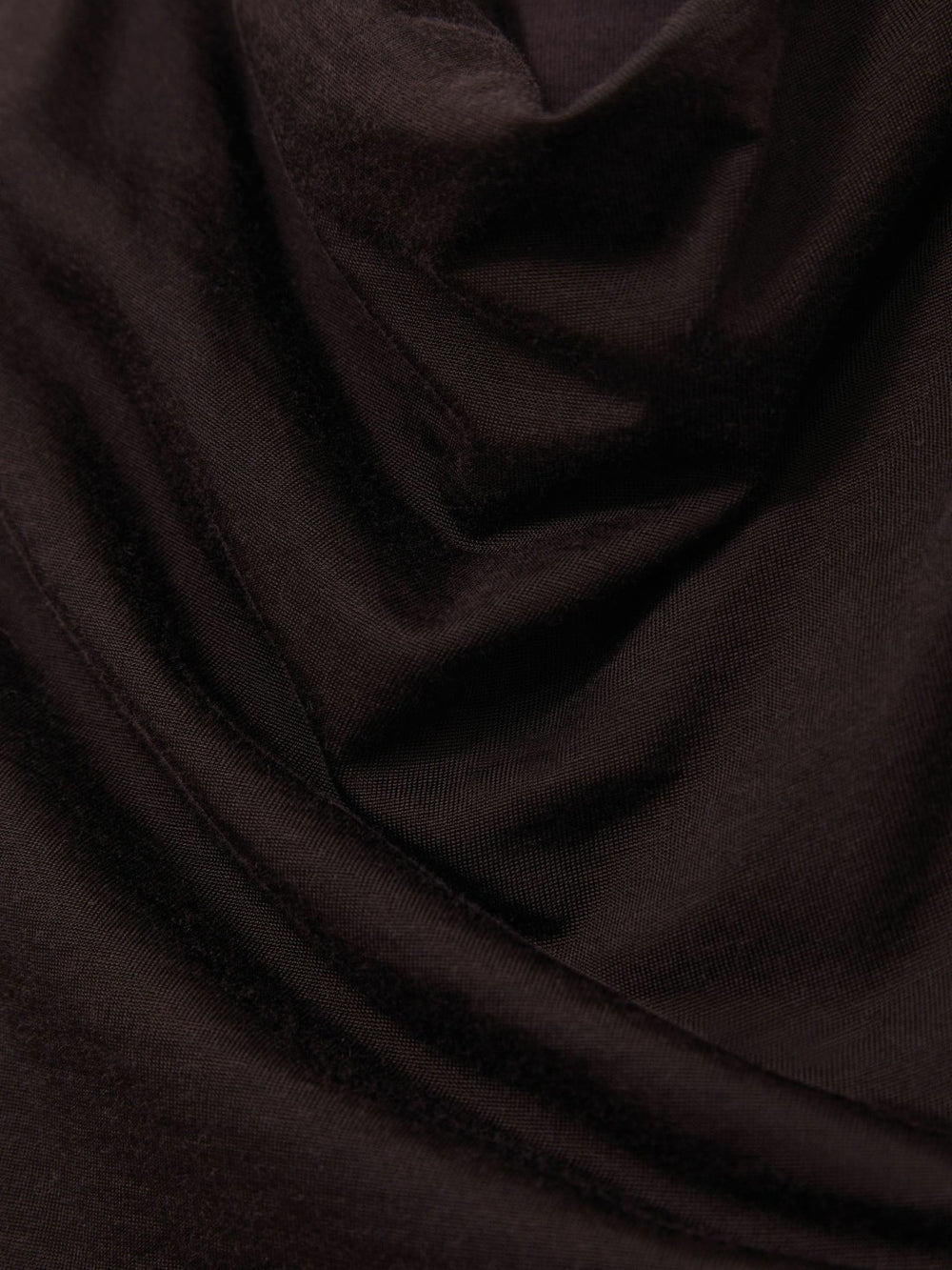 Women Cotton-Blend Cowl-Neck Sleeveless Top in Plum Purple