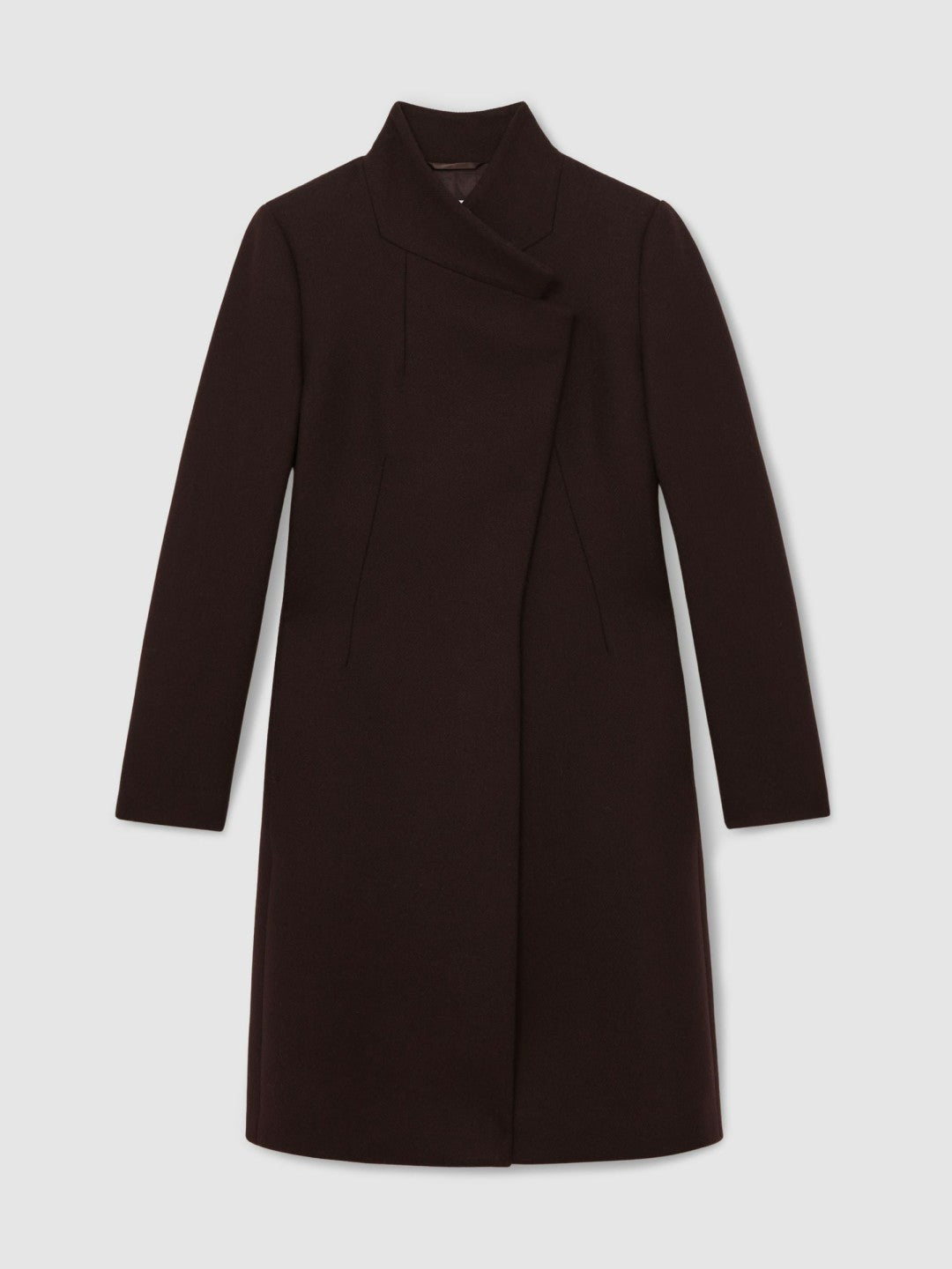 Women Coat in Chocolate Brown