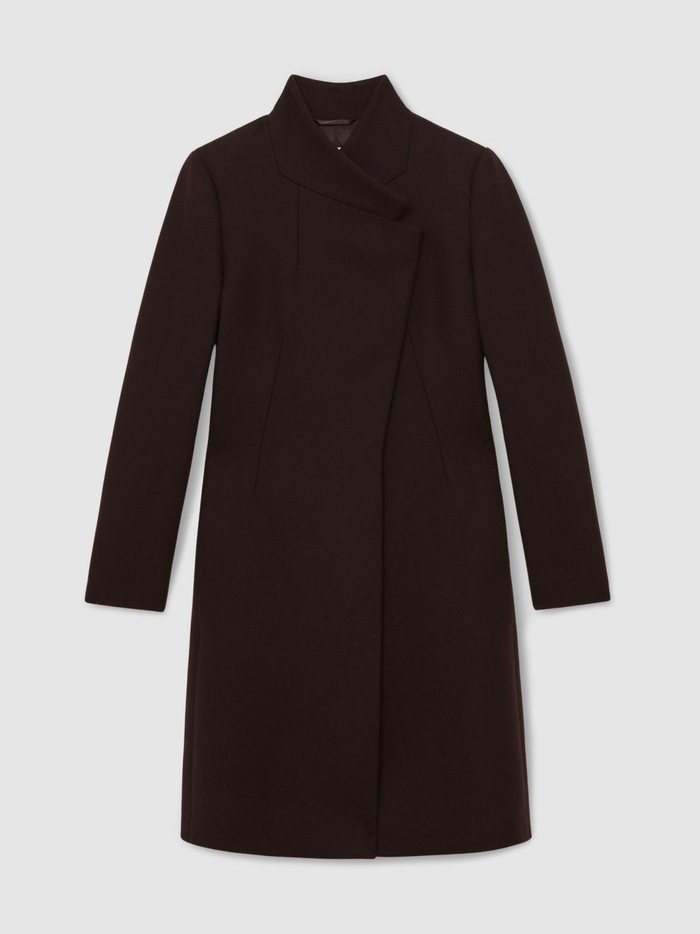 Women Coat in Chocolate Brown