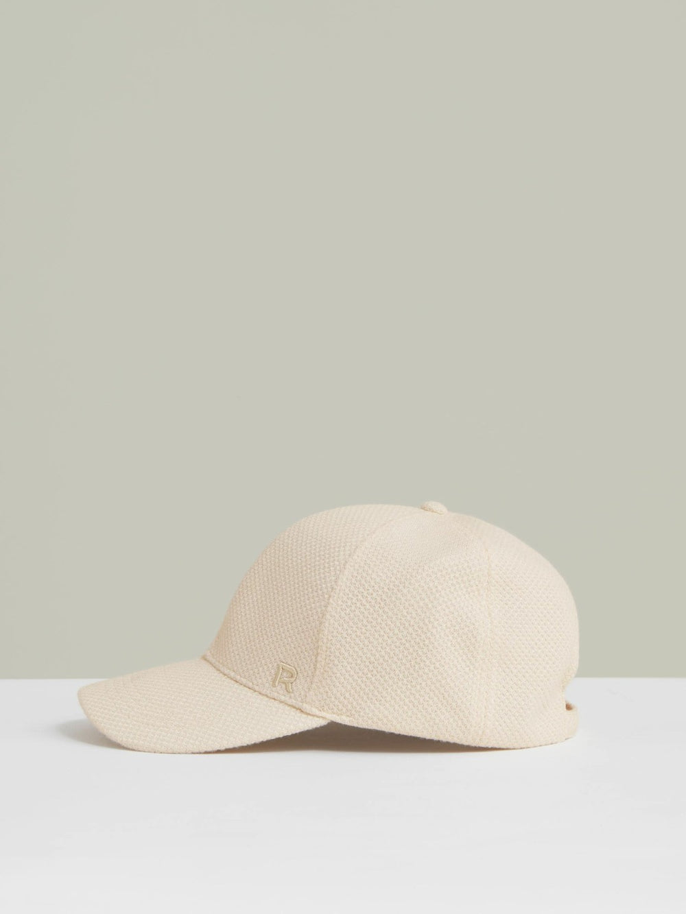 Women Waffle-Knit Baseball Cap in Neutral