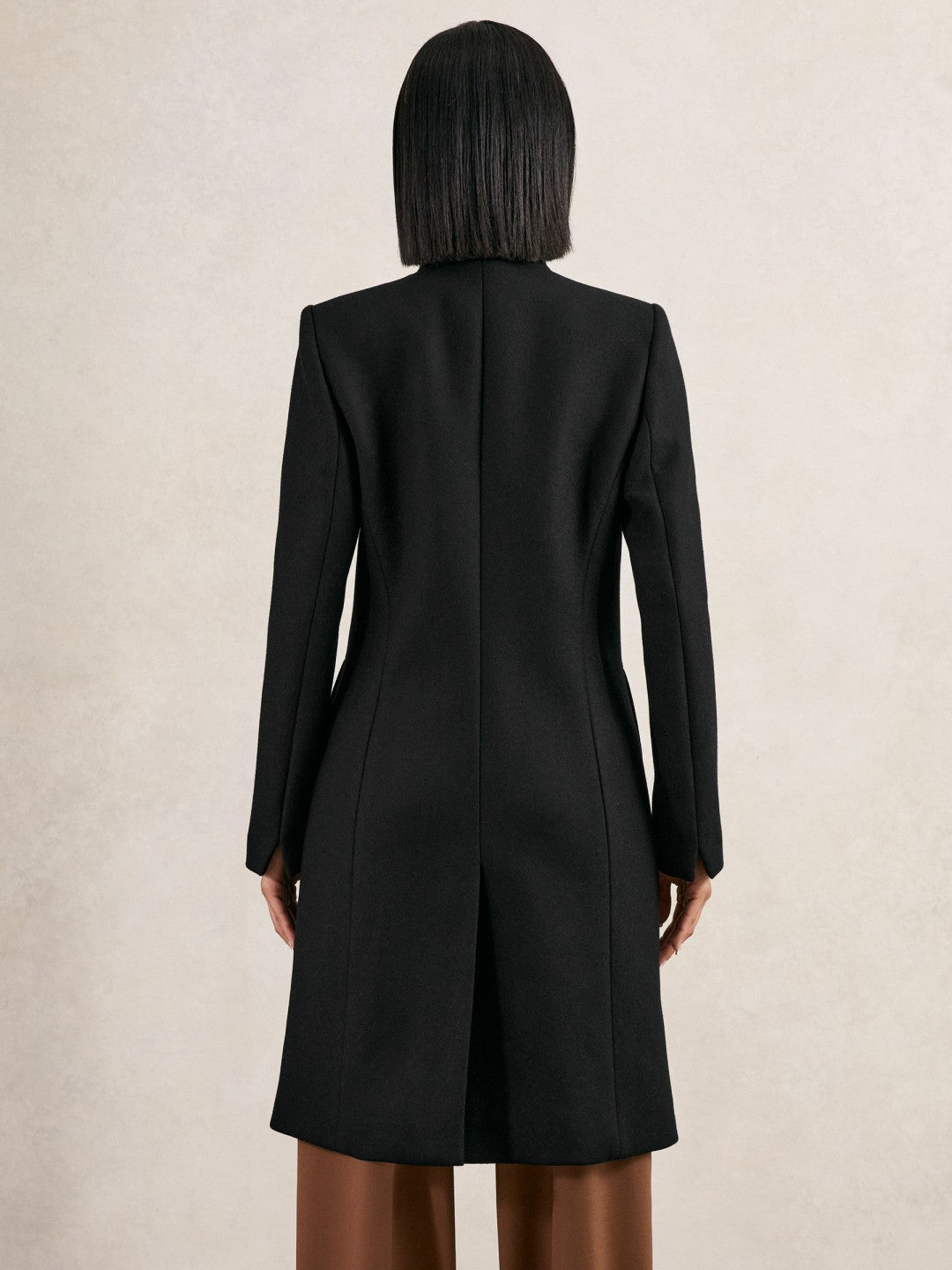Women Petite Coat in Black