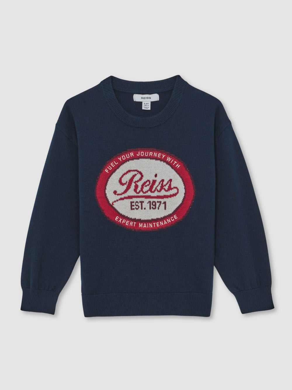 Children & Baby 9-13 yrs Cotton Motor Cars Logo Jumper in Navy